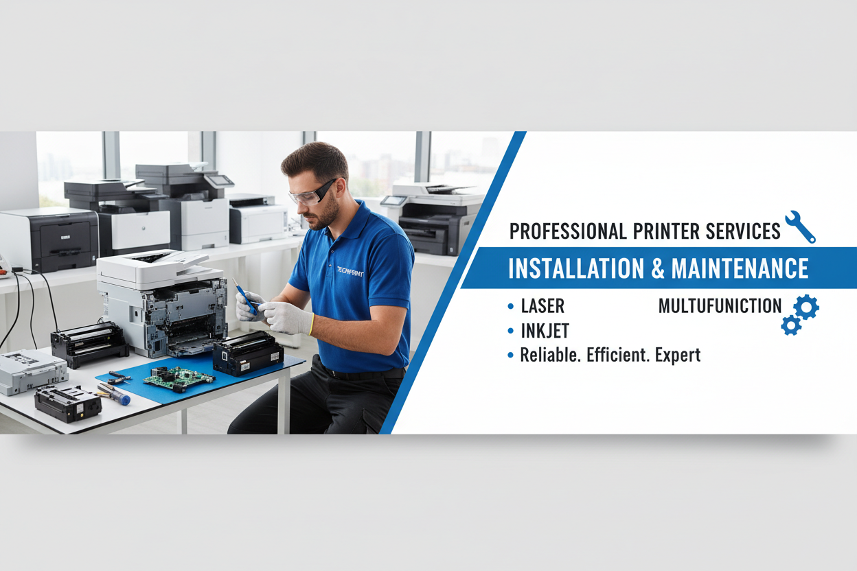 Installation & Maintenance of All types of printers